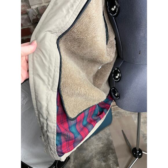 utility jacket vintage 70s zip out sherpas lined tan - Picture 8 of 13